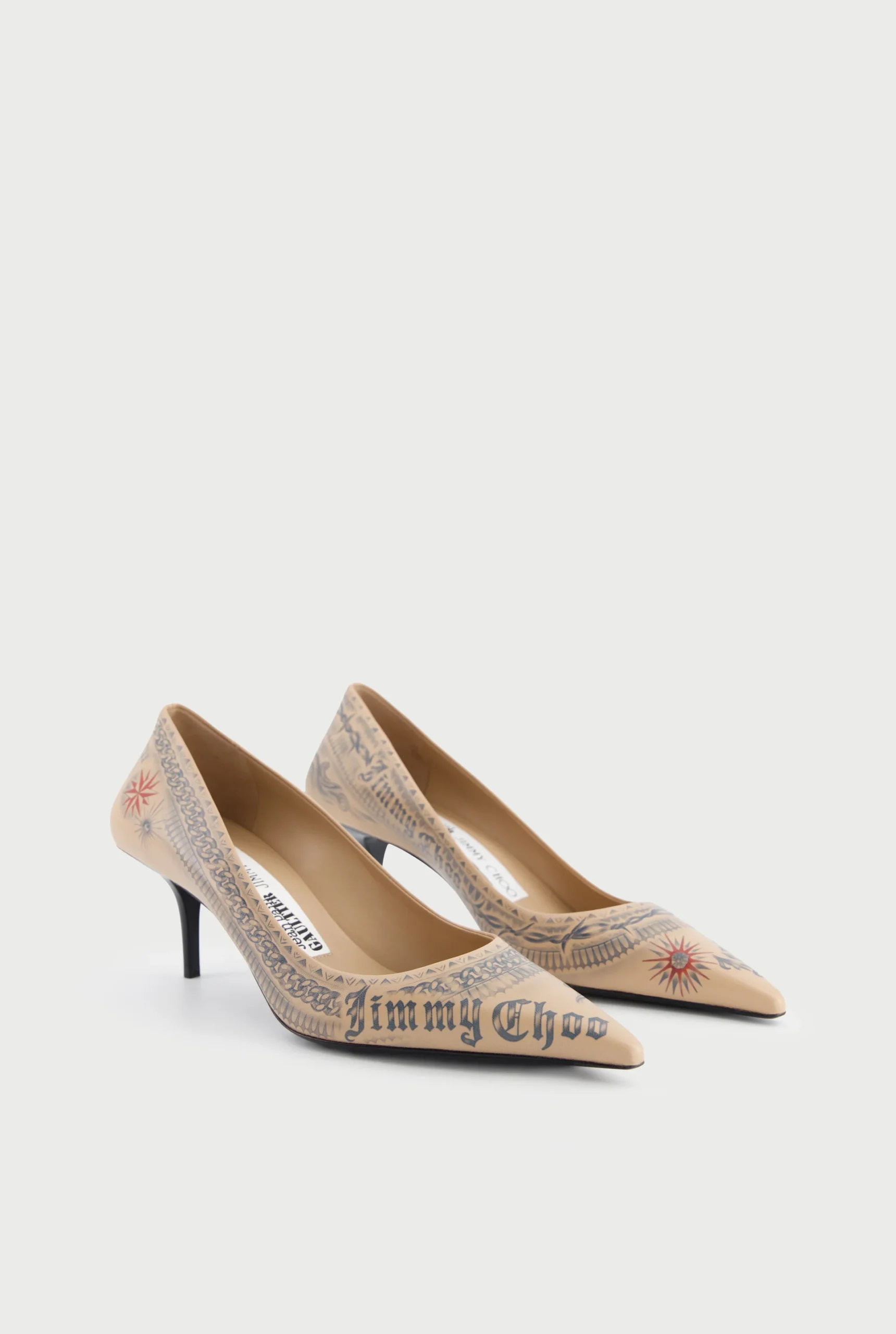 JEAN PAUL GAULTIER / JIMMY CHOO PUMP 60 NUDE