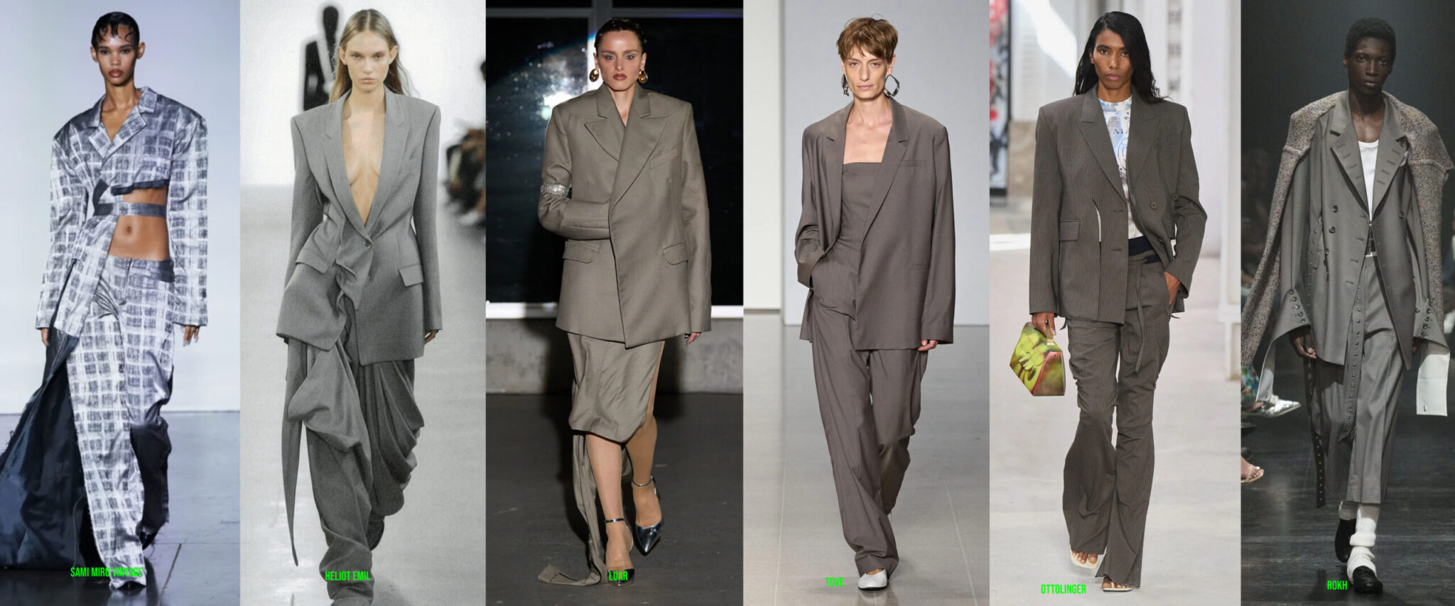 8 trends mode tailleur gris