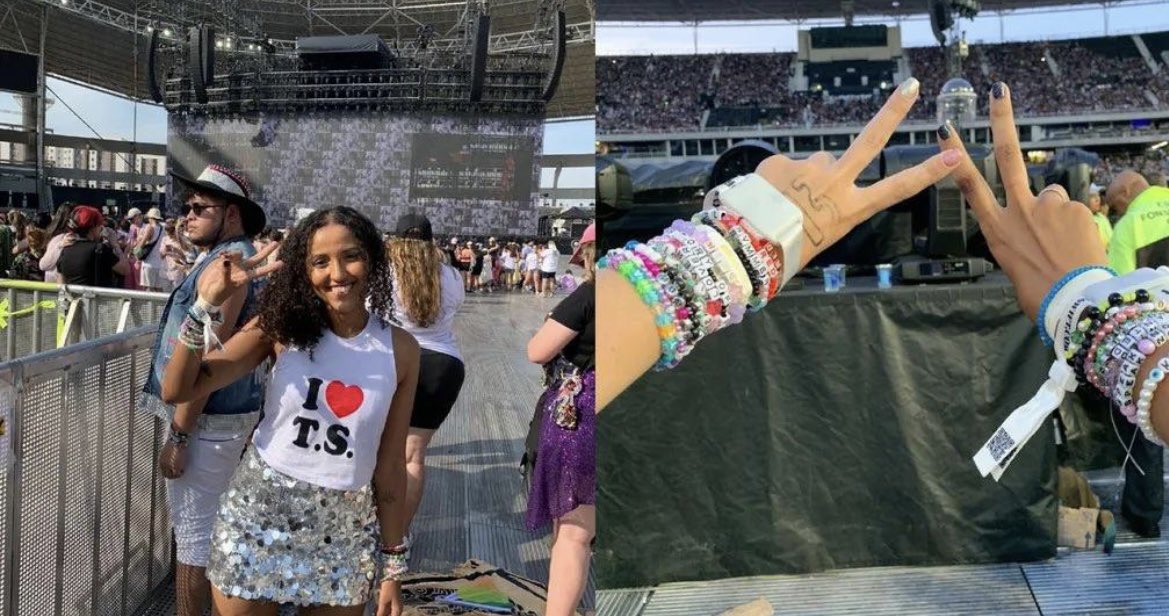 Ana Clara Benevides Machado au concert de Taylor Swift